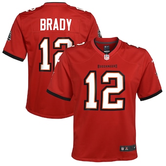 youth nike tom brady red tampa bay buccaneers game jersey_pi